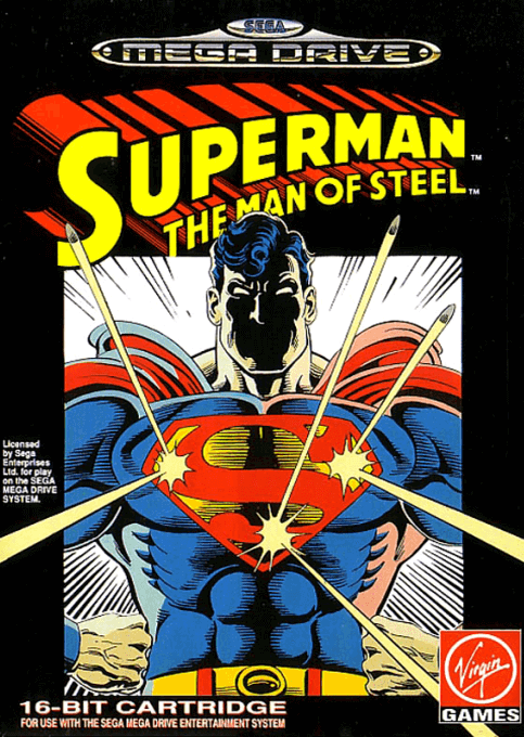 Superman box art for Sega Genesis